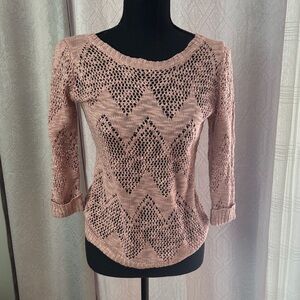 Pink Republic Chevron Knit Top